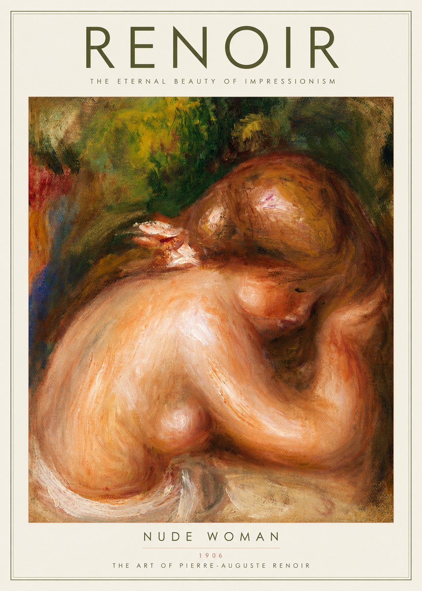 Renoir Female Nude, C. 1910 No2 - Poszter