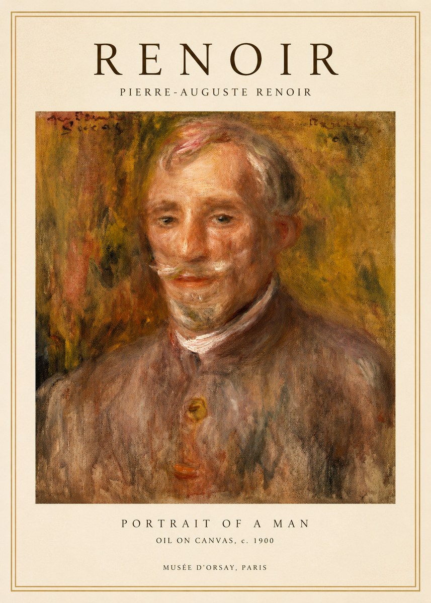 Renoir Portrait of a Man II No1 - Poszter