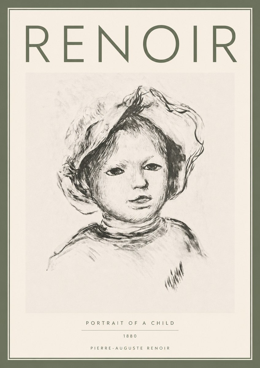 Renoir Portrait of a Child II No5 - Poszter