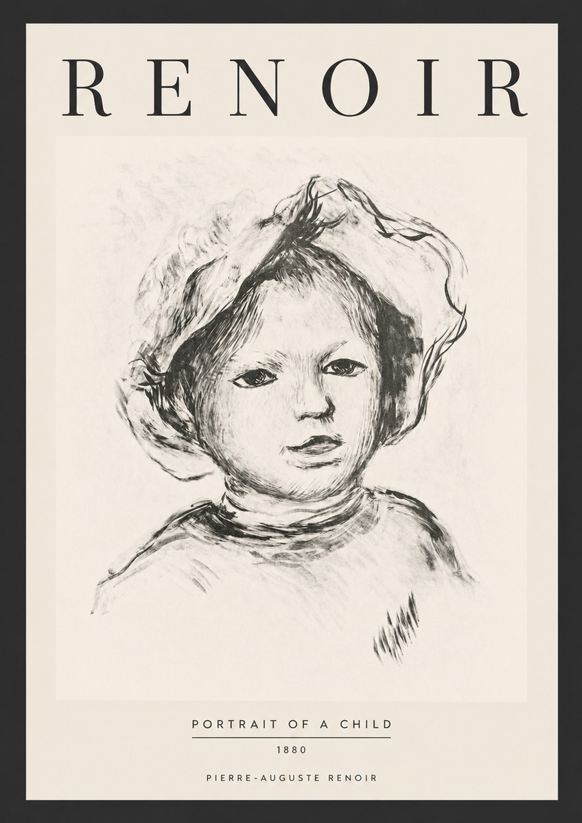 Renoir Portrait of a Child II No6 - Poszter