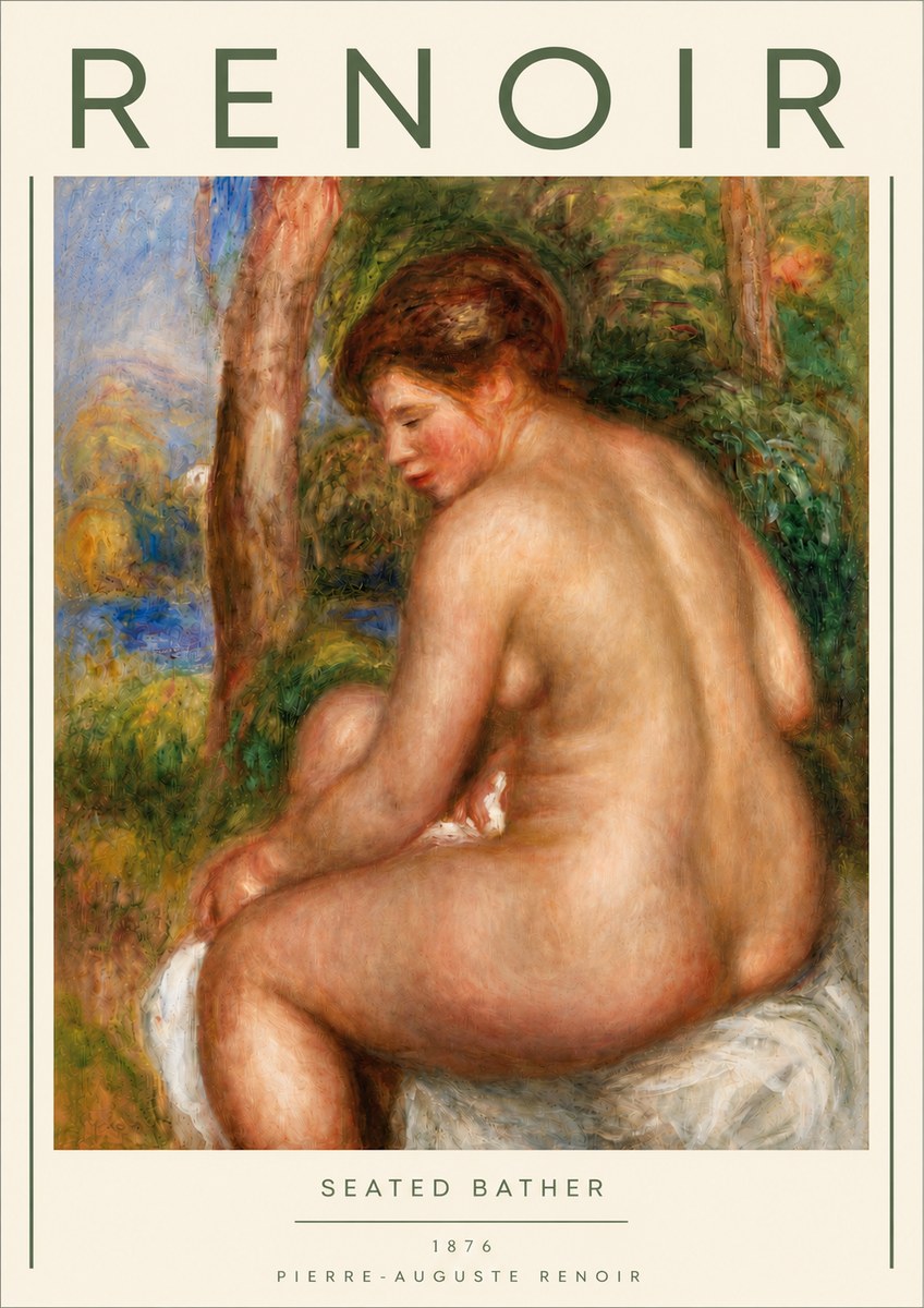 Renoir Seated Bather No4 - Poszter