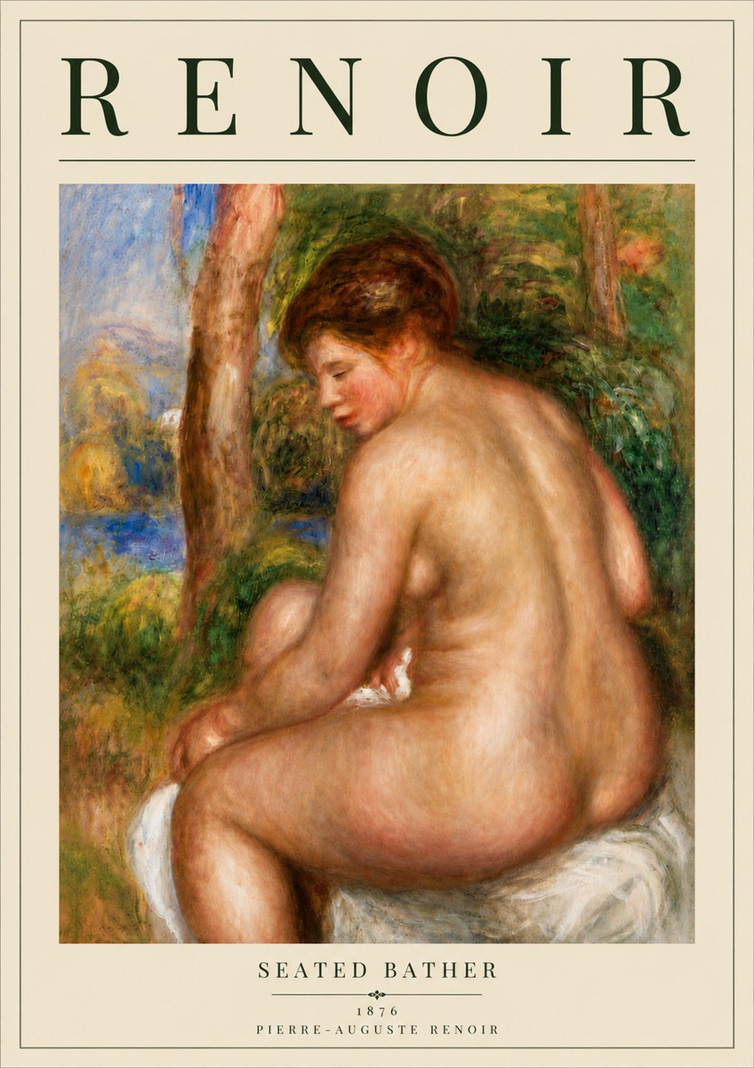 Renoir Seated Bather No6 - Poszter