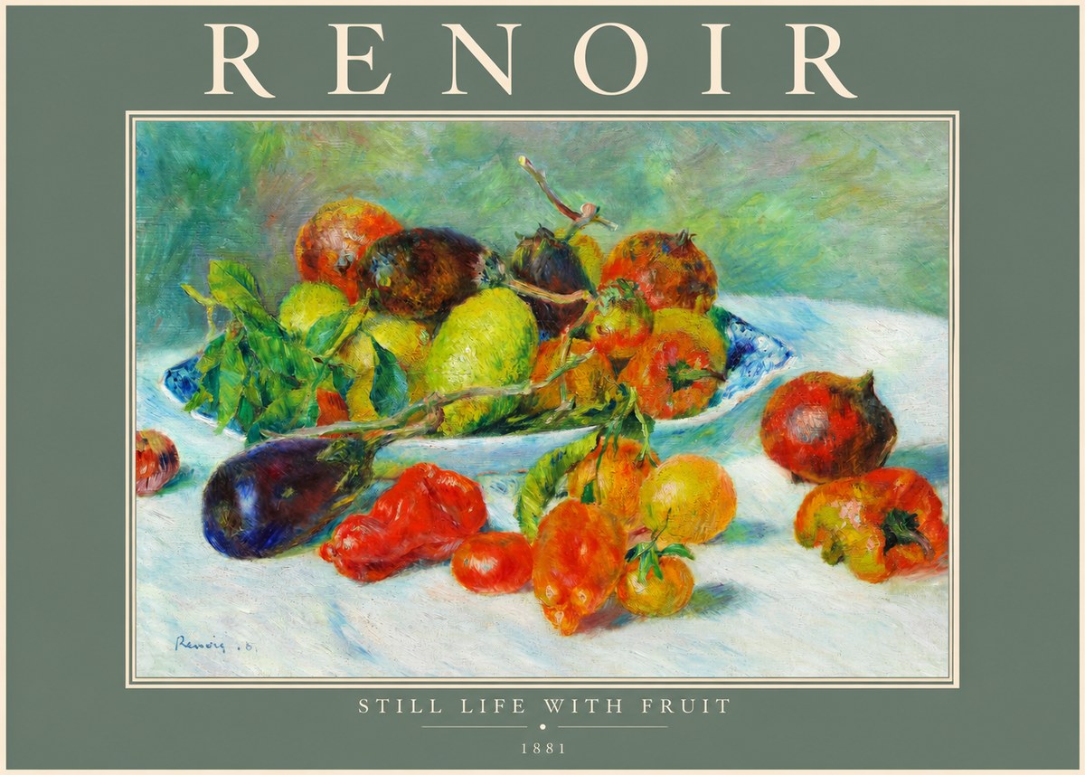 Renoir Still Life with Fruit I No2 - Poszter
