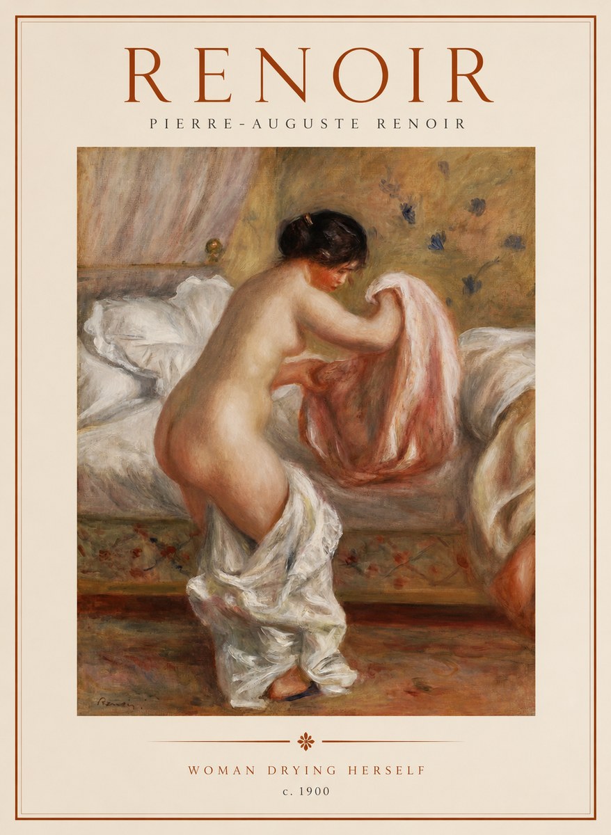 Renoir Woman Drying Herself No1 - Poszter