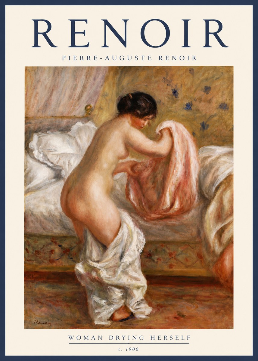 Renoir Woman Drying Herself No6 - Poszter