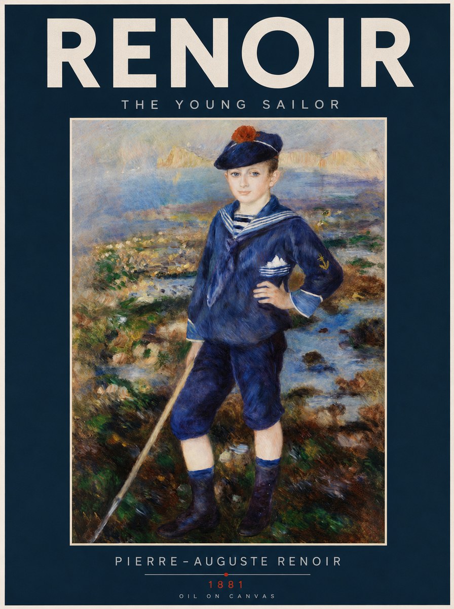 Renoir The Young Sailor No2 - Poszter
