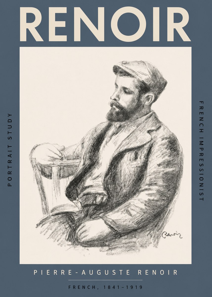 Renoir Portrait Study II No2 - Poszter