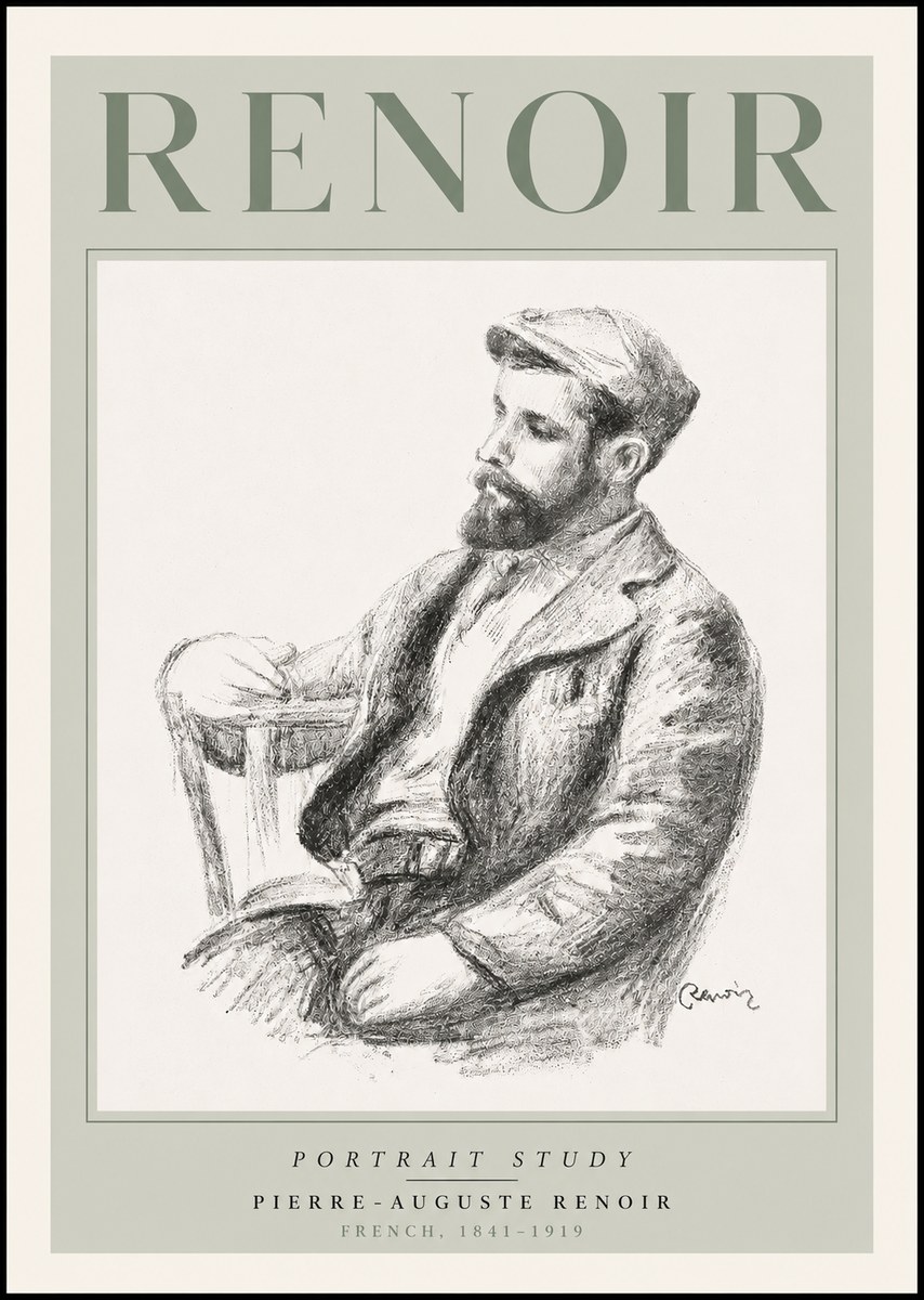 Renoir Portrait Study II No3 - Poszter