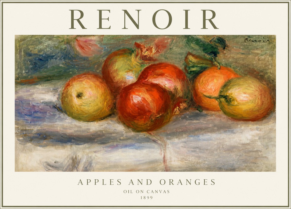 Renoir Apples and Oranges No1 - Poszter