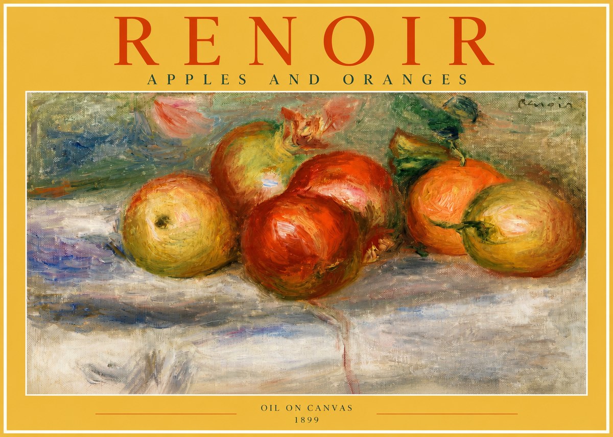Renoir Apples and Oranges No2 - Poszter