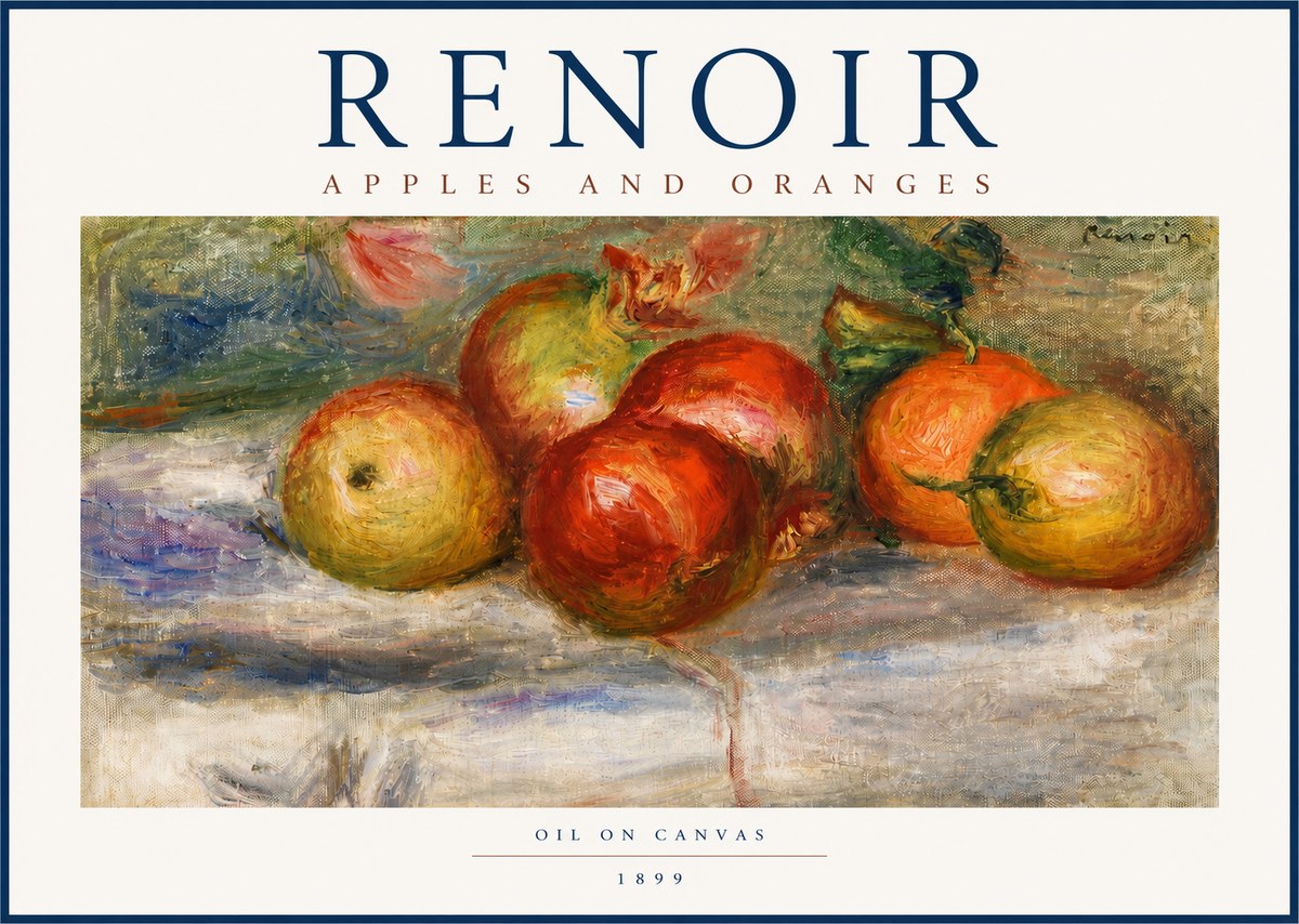 Renoir Apples and Oranges No3 - Poszter
