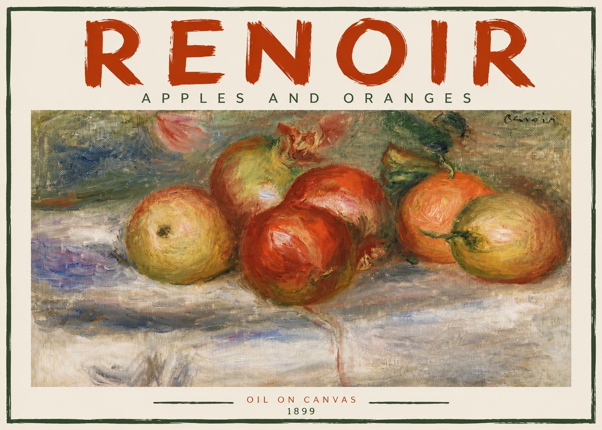 Renoir Apples and Oranges No5 - Poszter