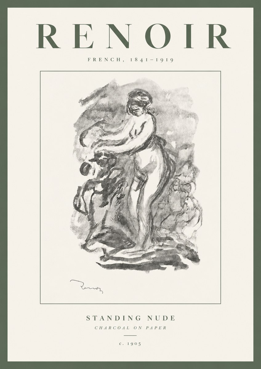 Renoir Standing Nude No3 - Poszter