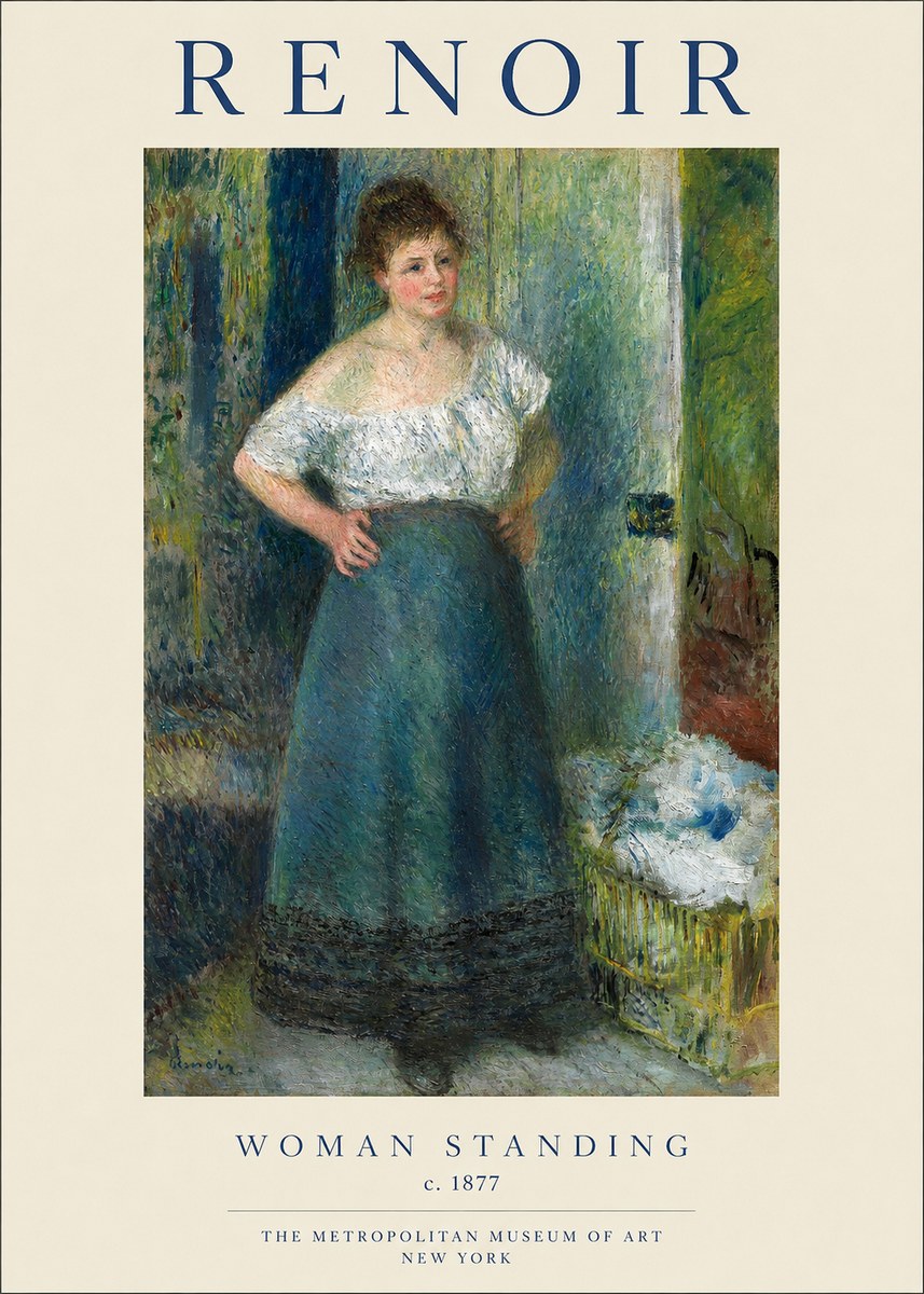 Renoir Woman Standing No1 - Poszter