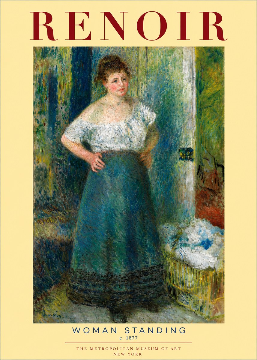 Renoir Woman Standing No2 - Poszter