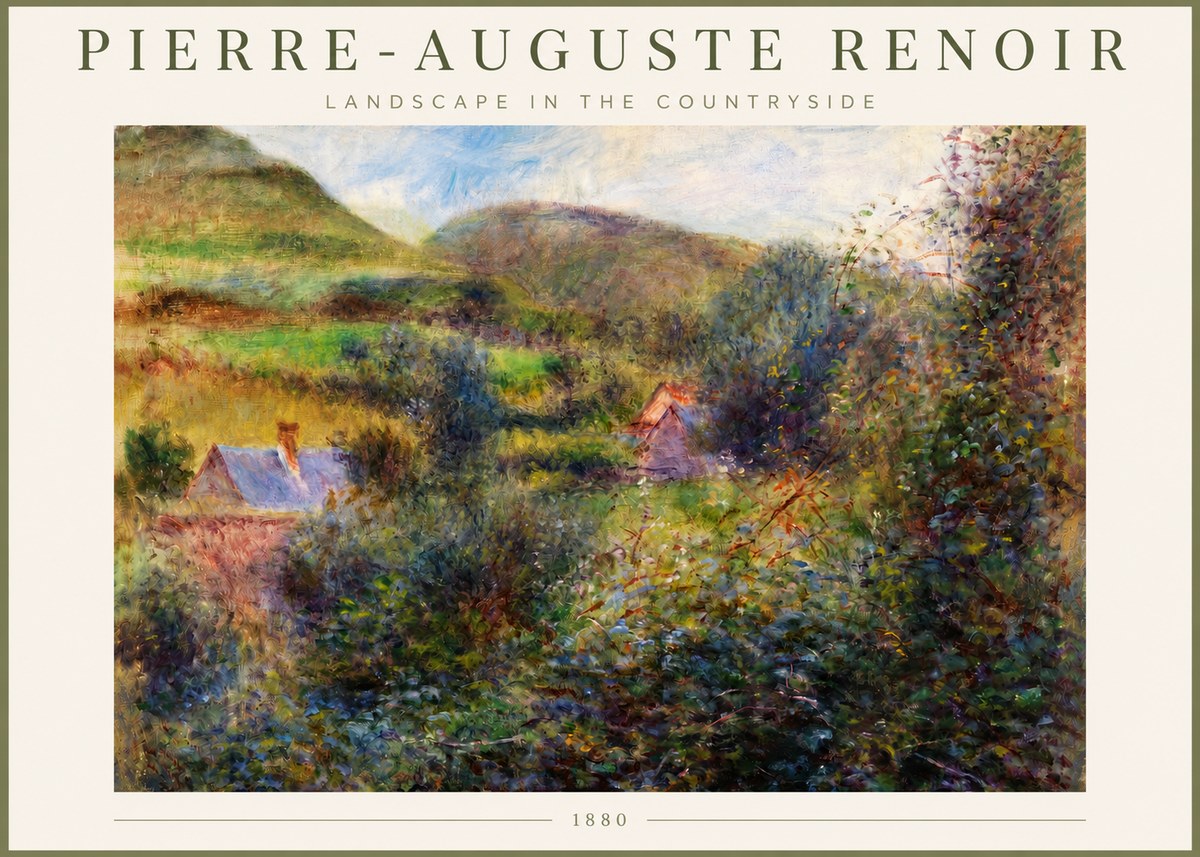 Renoir Landscape in the Countryside No3 - Poszter