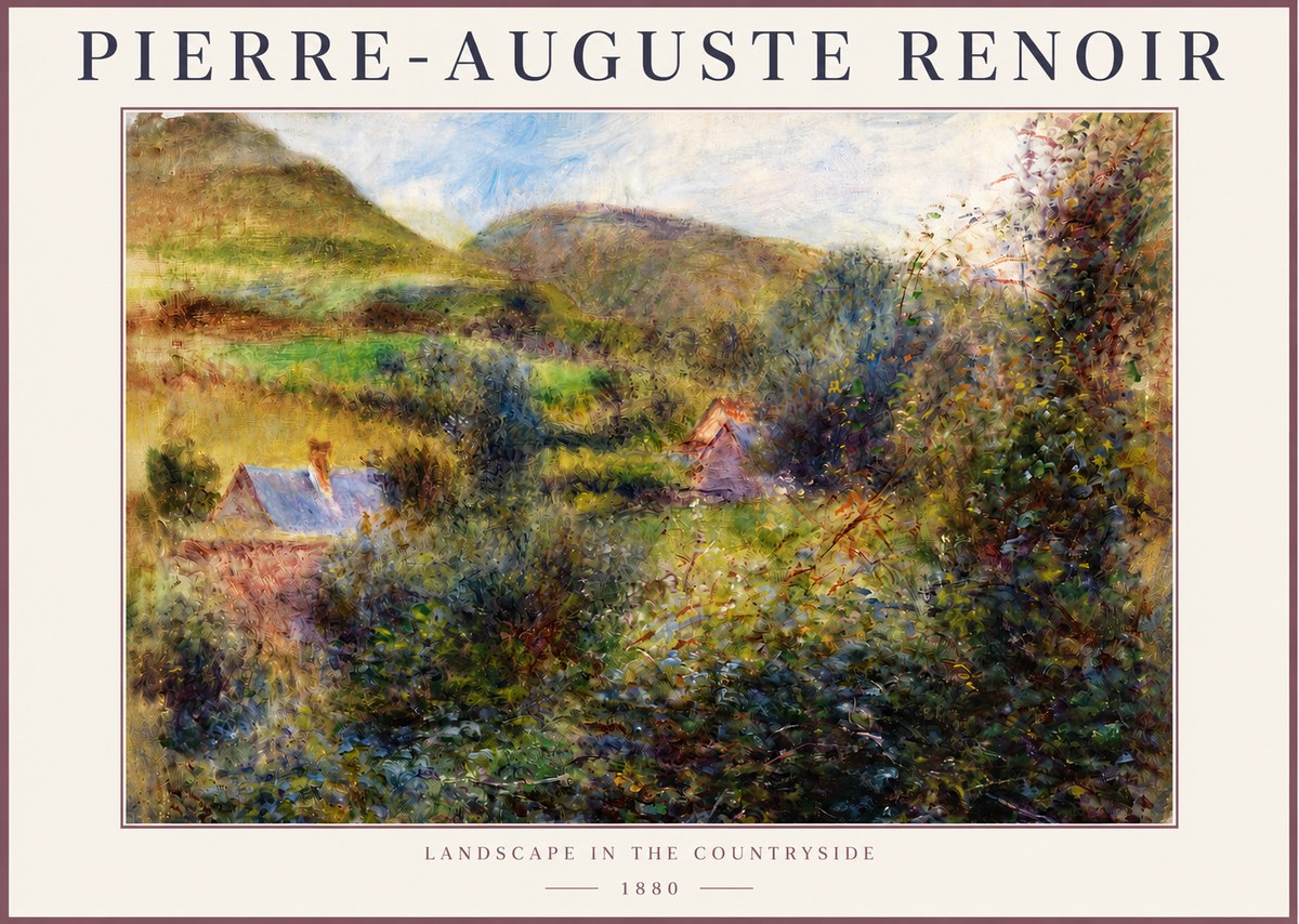 Renoir Landscape in the Countryside No4 - Poszter