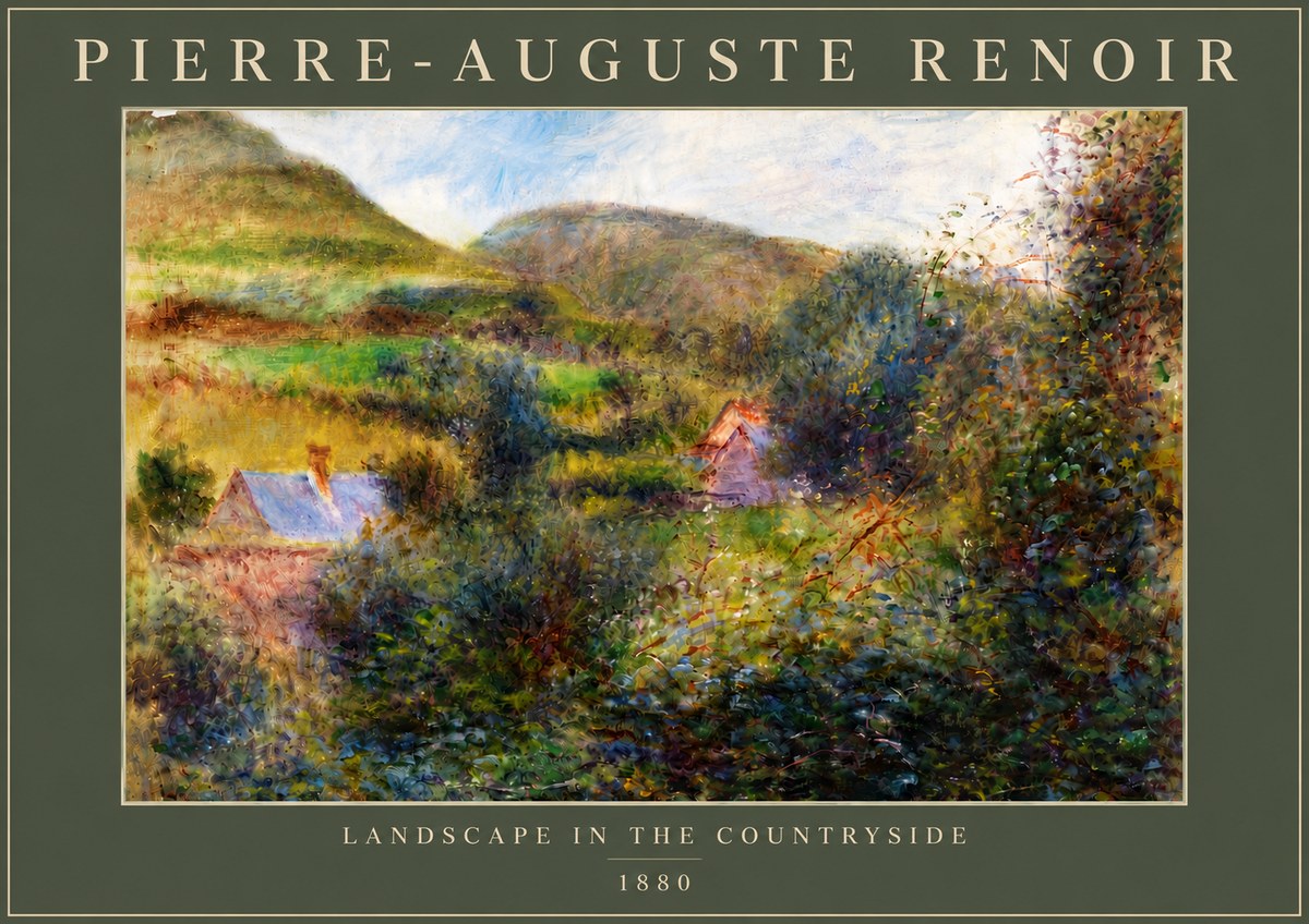 Renoir Landscape in the Countryside No6 - Poszter