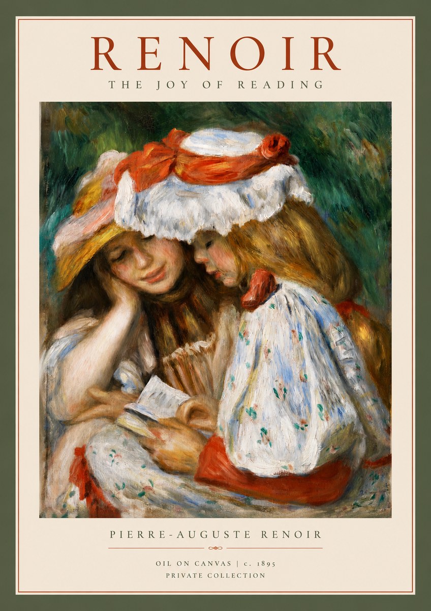 Renoir The Joy of Reading No2 - Poszter