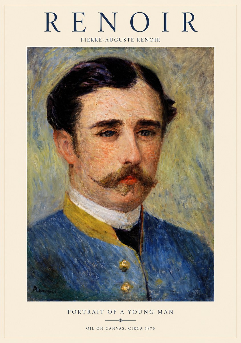 Renoir Portrait of a Young Officer No2 - Poszter