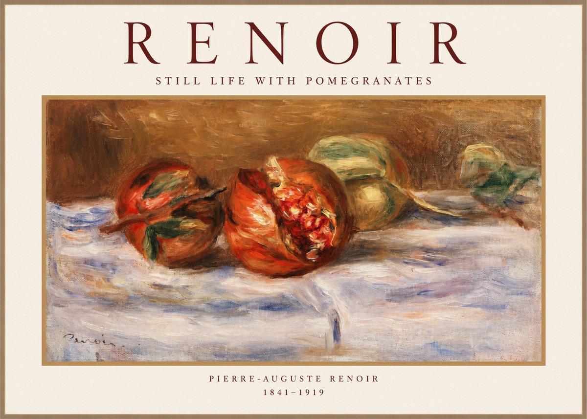 Renoir Still Life with Pomegranates No1 - Poszter