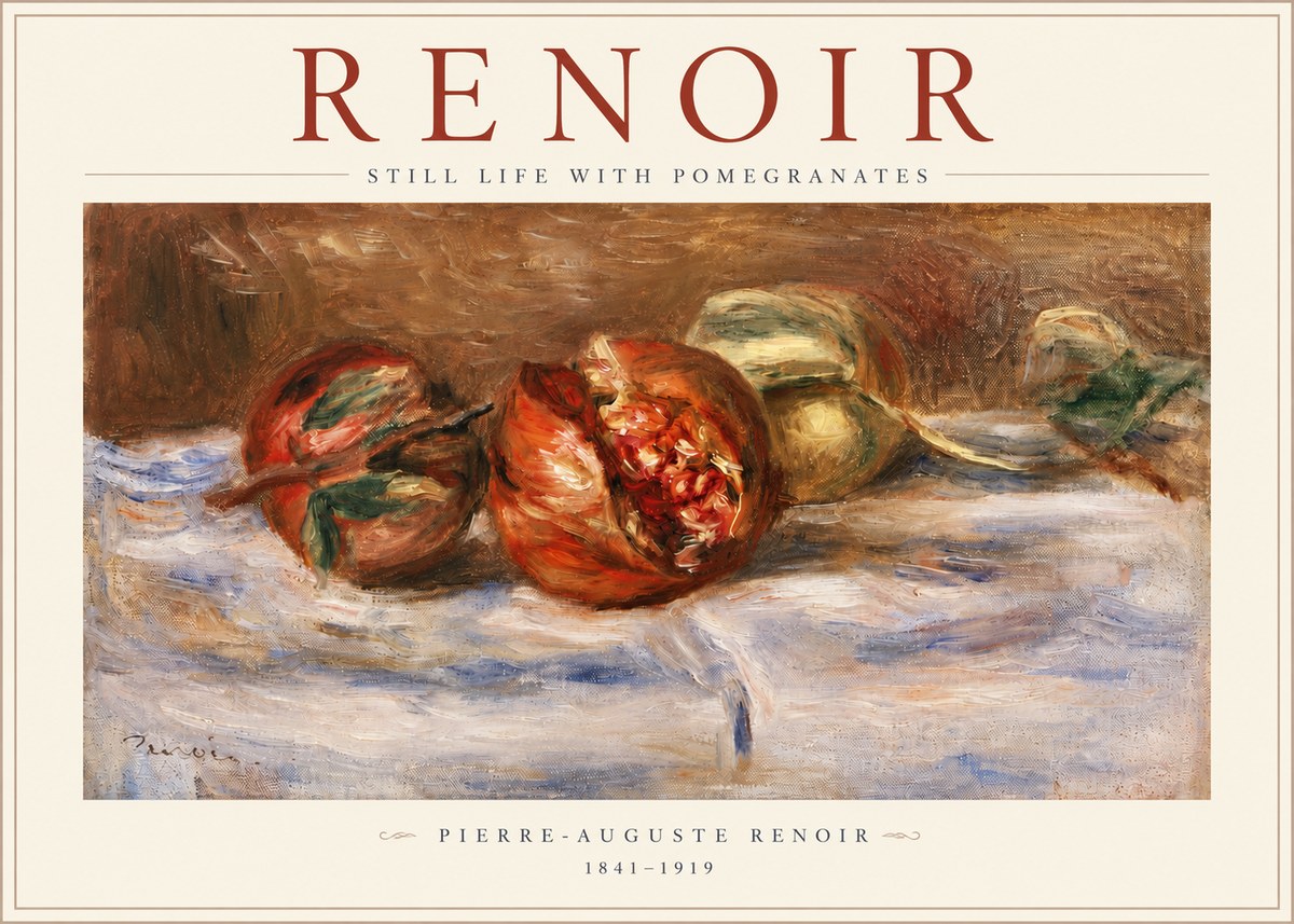 Renoir Still Life with Pomegranates No3 - Poszter