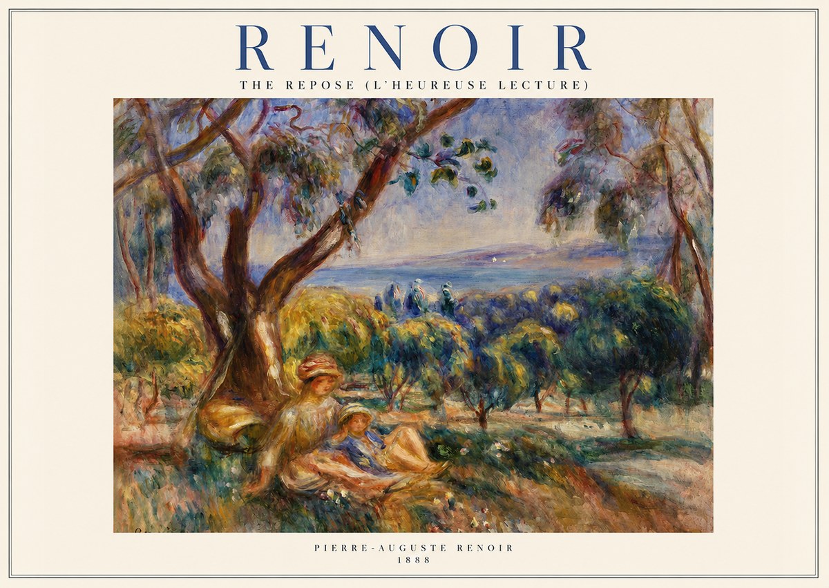 Renoir The Repose (L'heureuse Lecture) No1 - Poszter