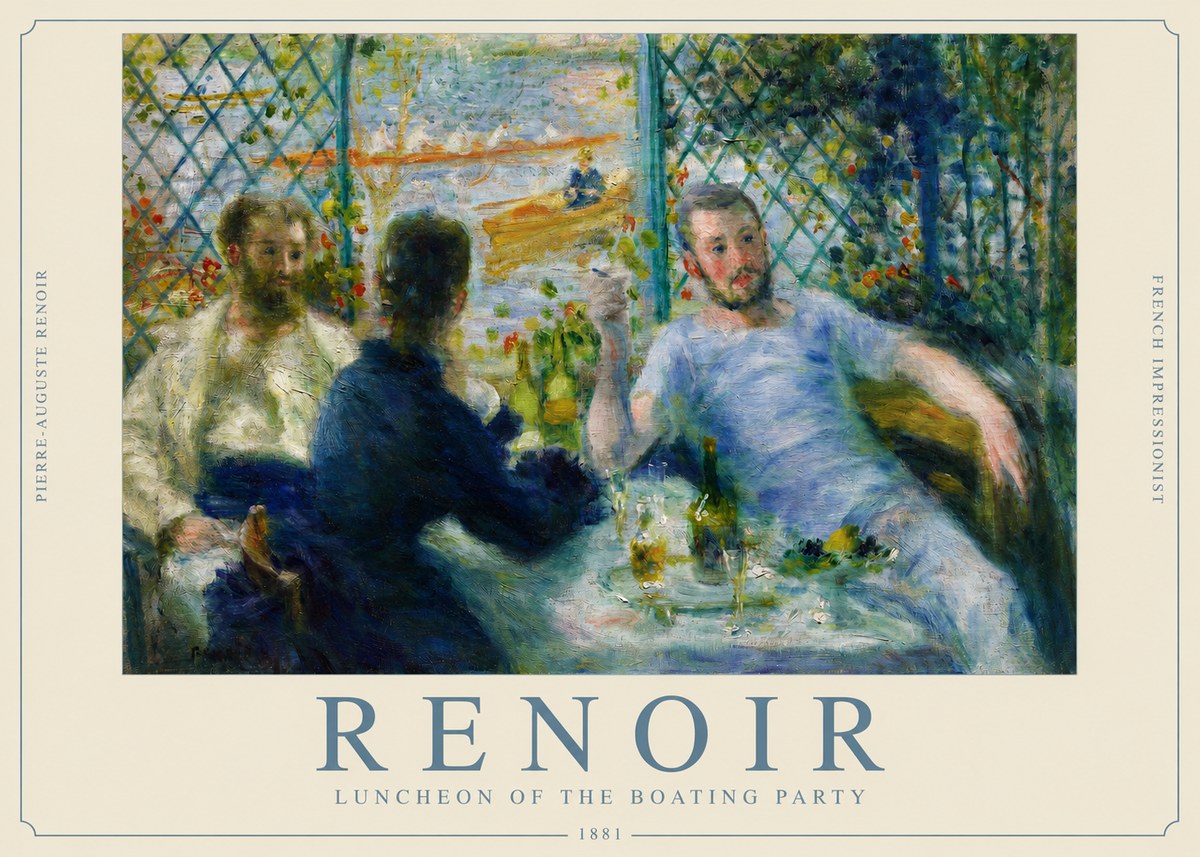 Renoir Luncheon of the Boating Party No2 - Poszter