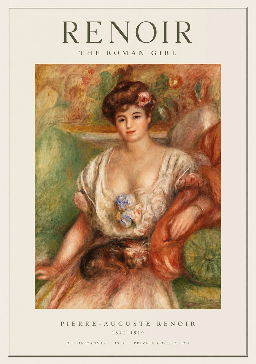 Renoir The Roman Girl No1 - Poszter