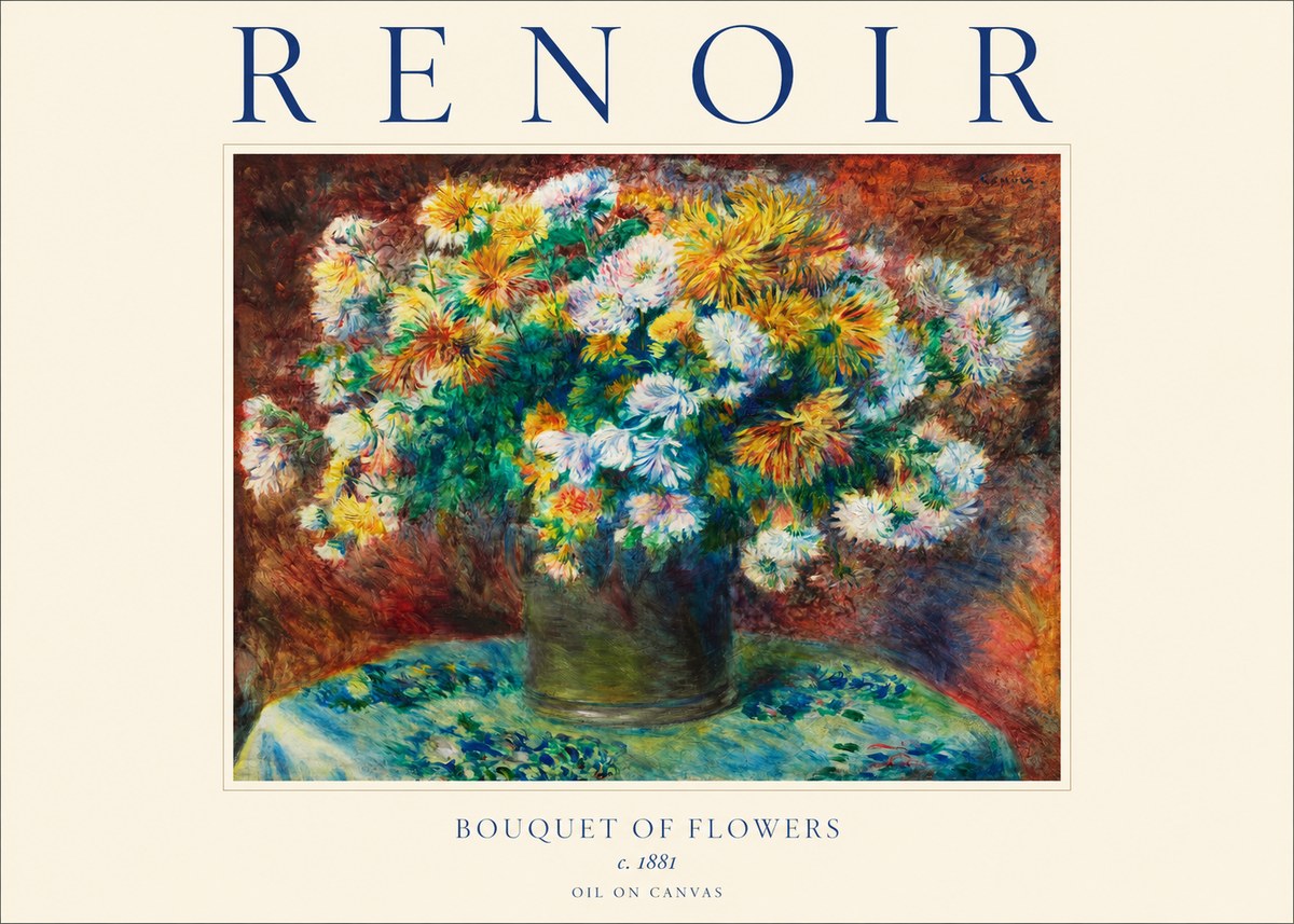 Renoir Bouquet of Flowers IV No1 - Poszter