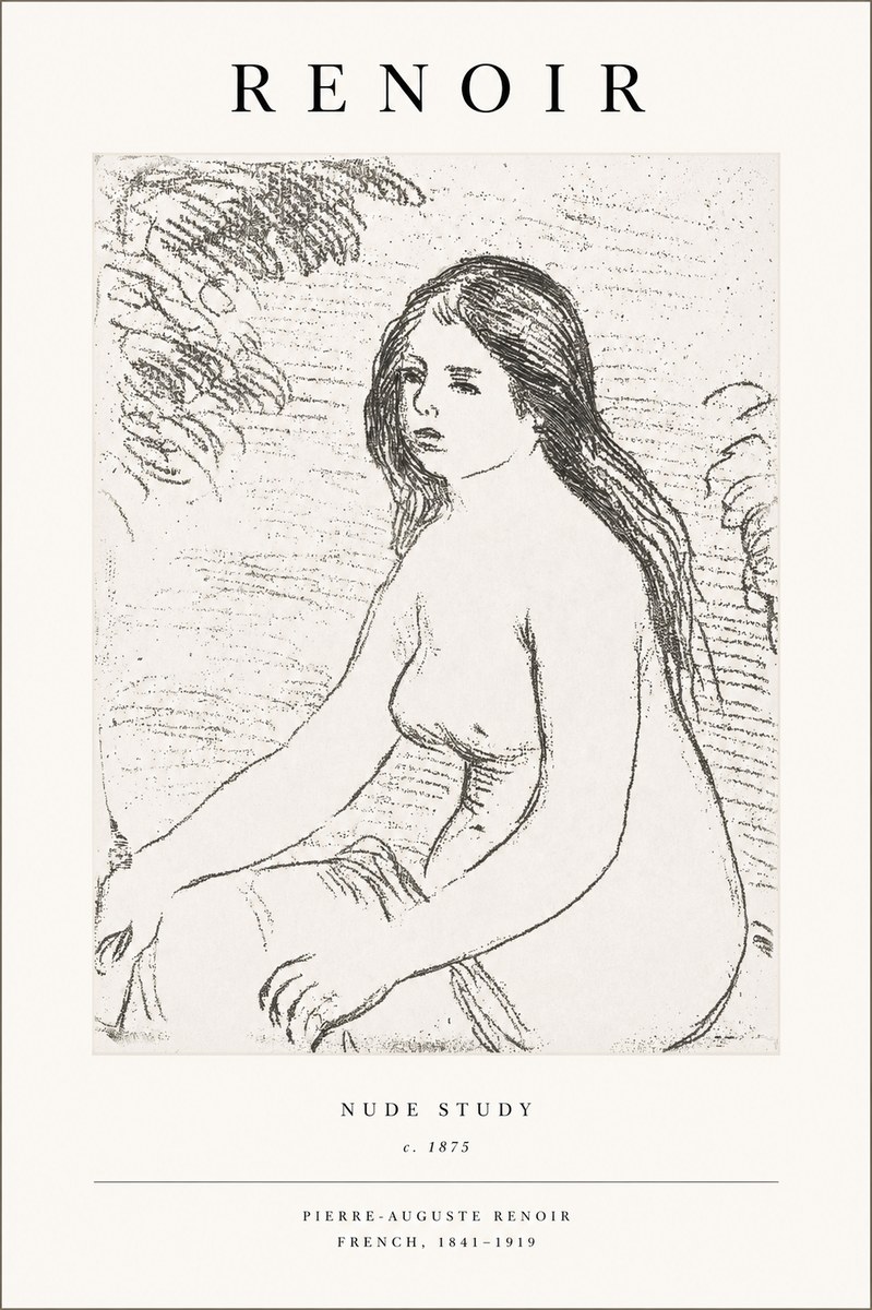 Renoir Nude Study No1 - Poszter