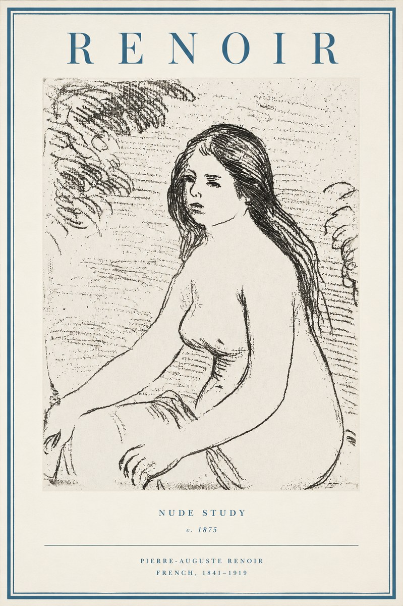 Renoir Nude Study No2 - Poszter