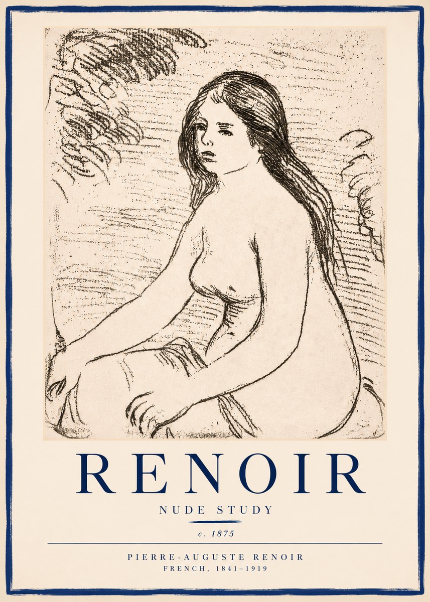 Renoir Nude Study No3 - Poszter