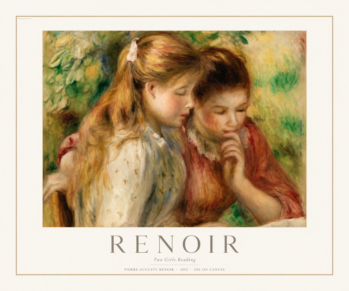 Renoir Two Girls Reading No1 - Poszter
