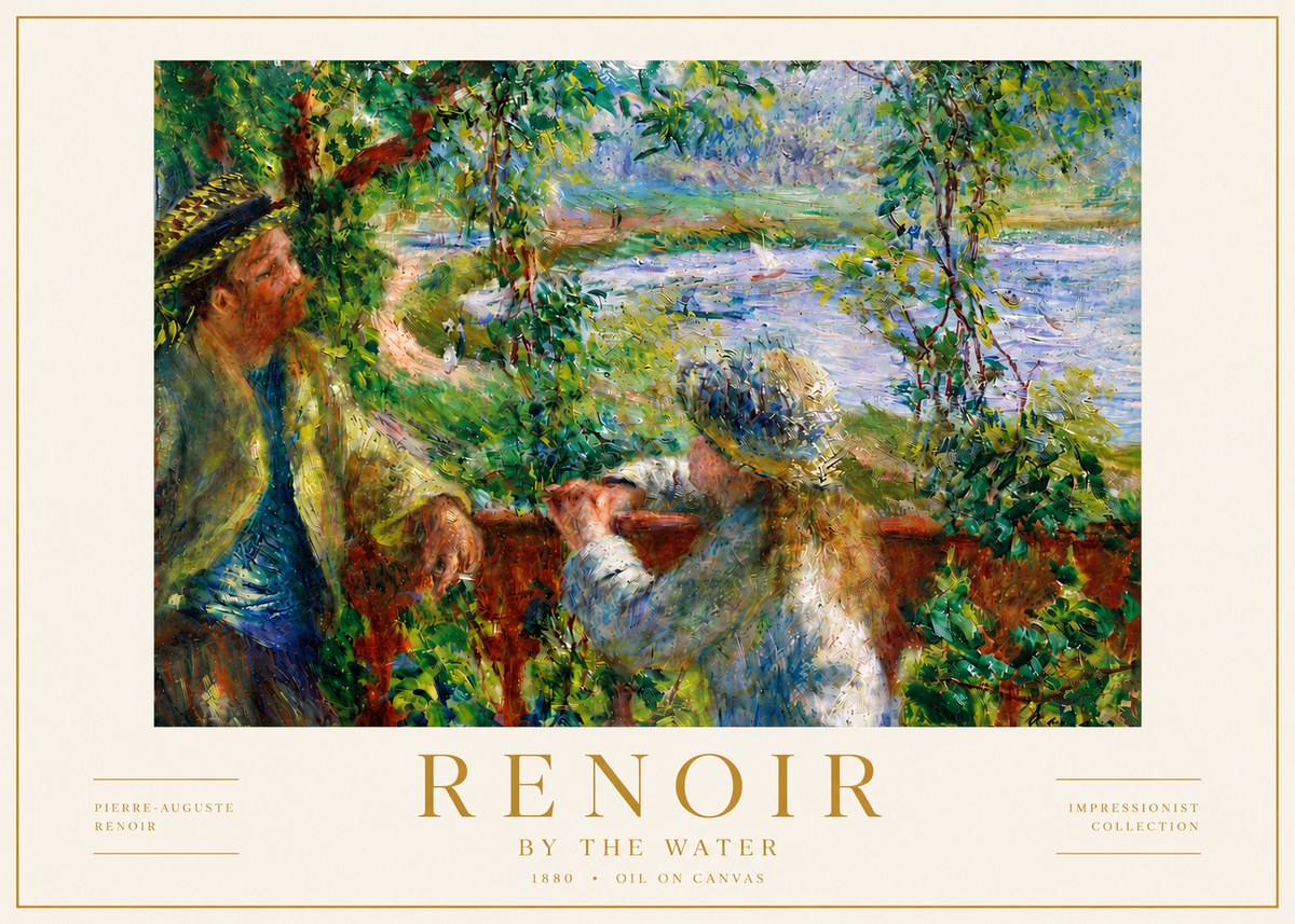 Renoir By the Water No5 - Poszter