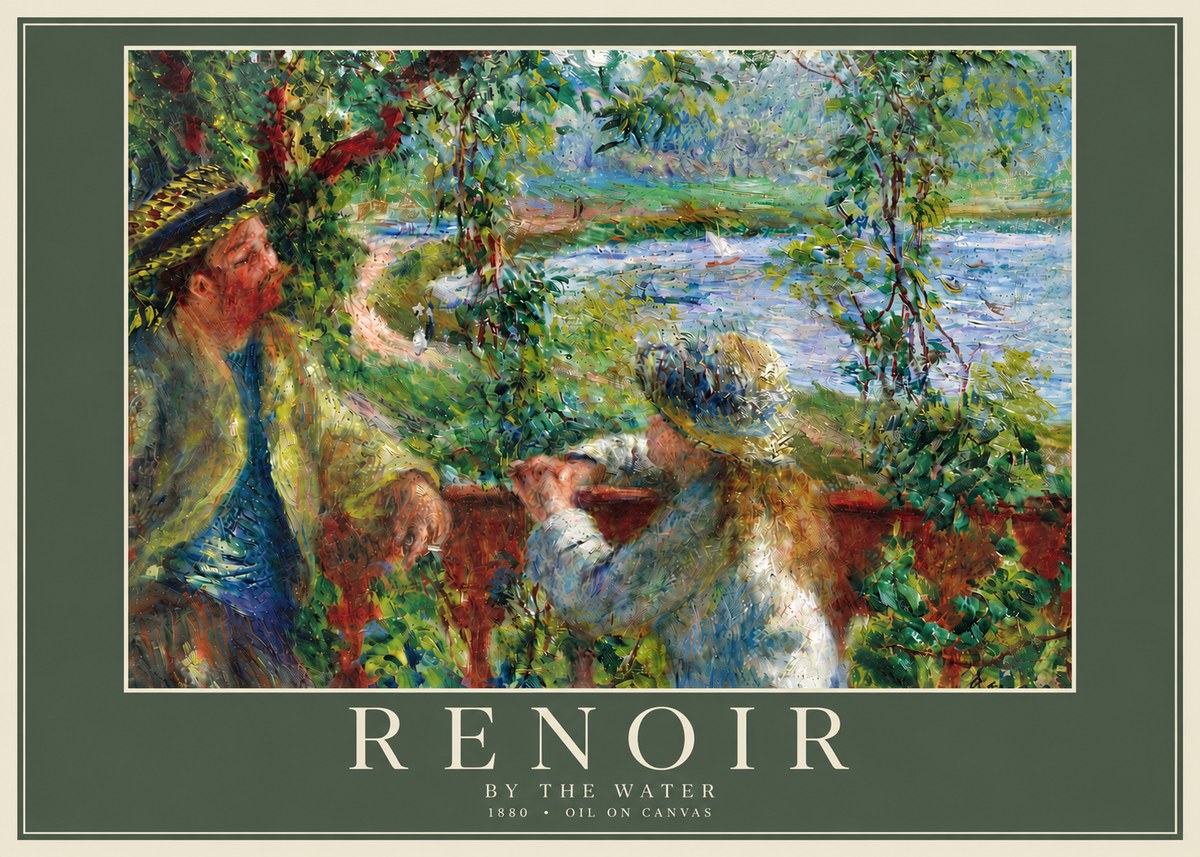 Renoir By the Water No6 - Poszter