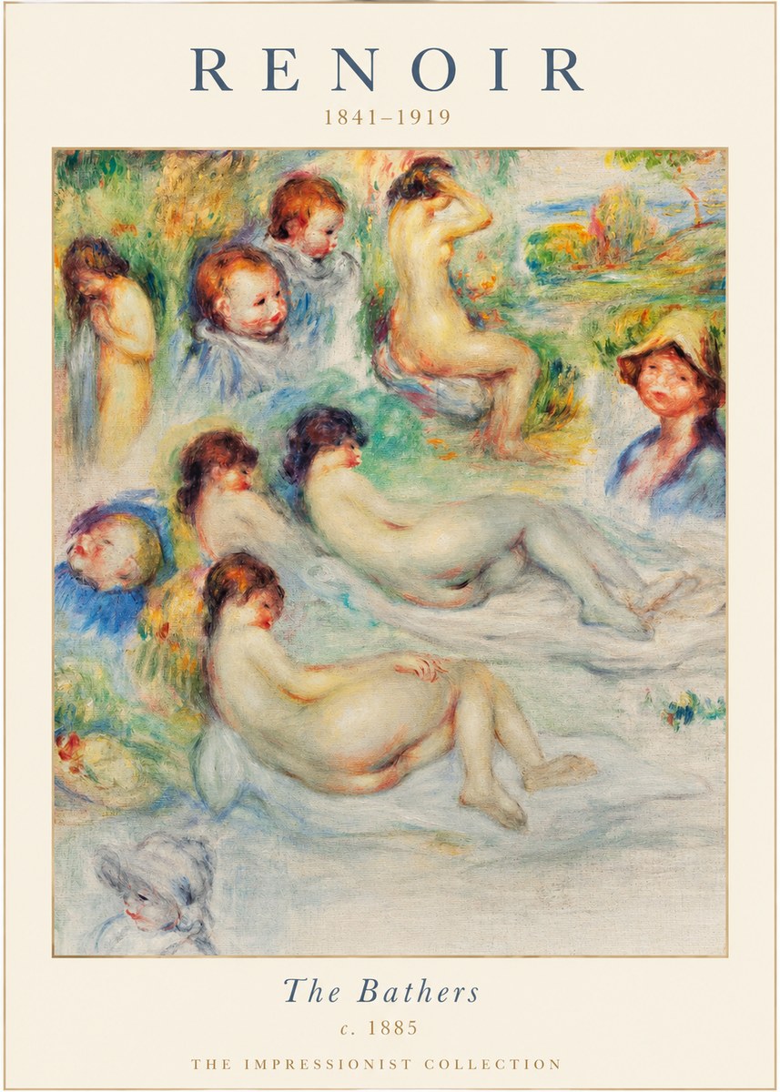 Renoir The Bathers II No1 - Poszter