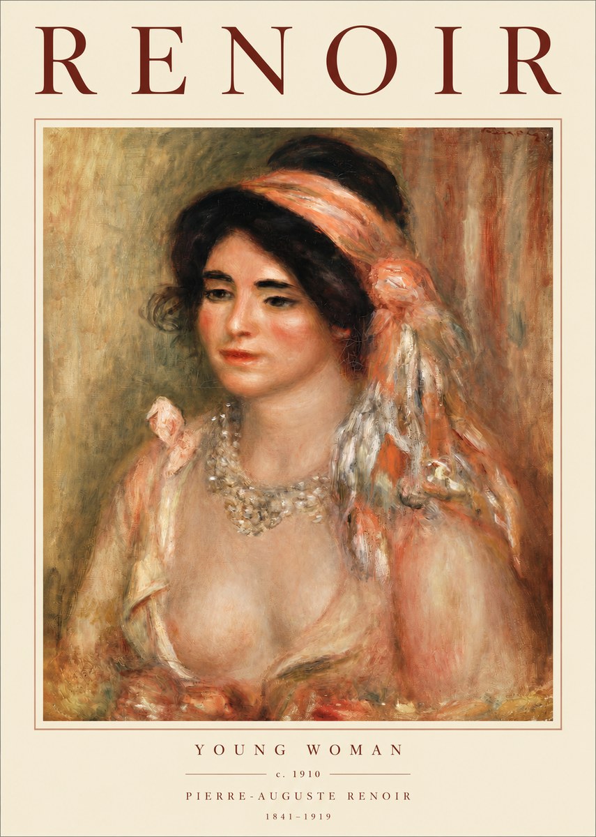 Renoir Half-length Woman No3 - Poszter