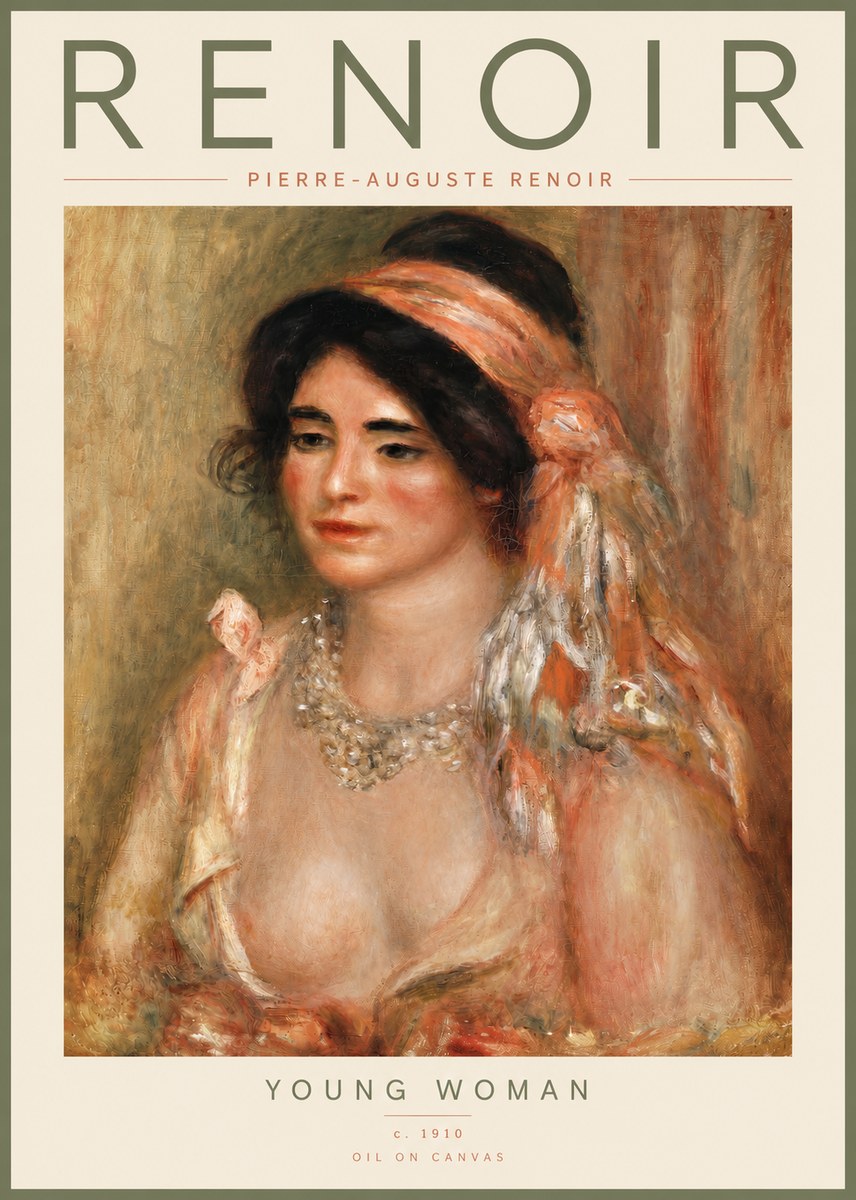 Renoir Half-length Woman No4 - Poszter