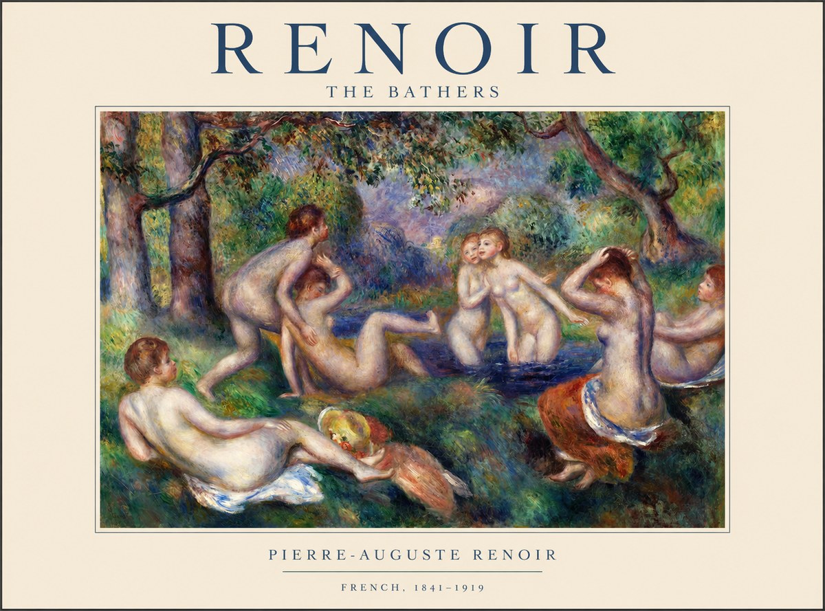 Renoir The Bathers IV No1 - Poszter