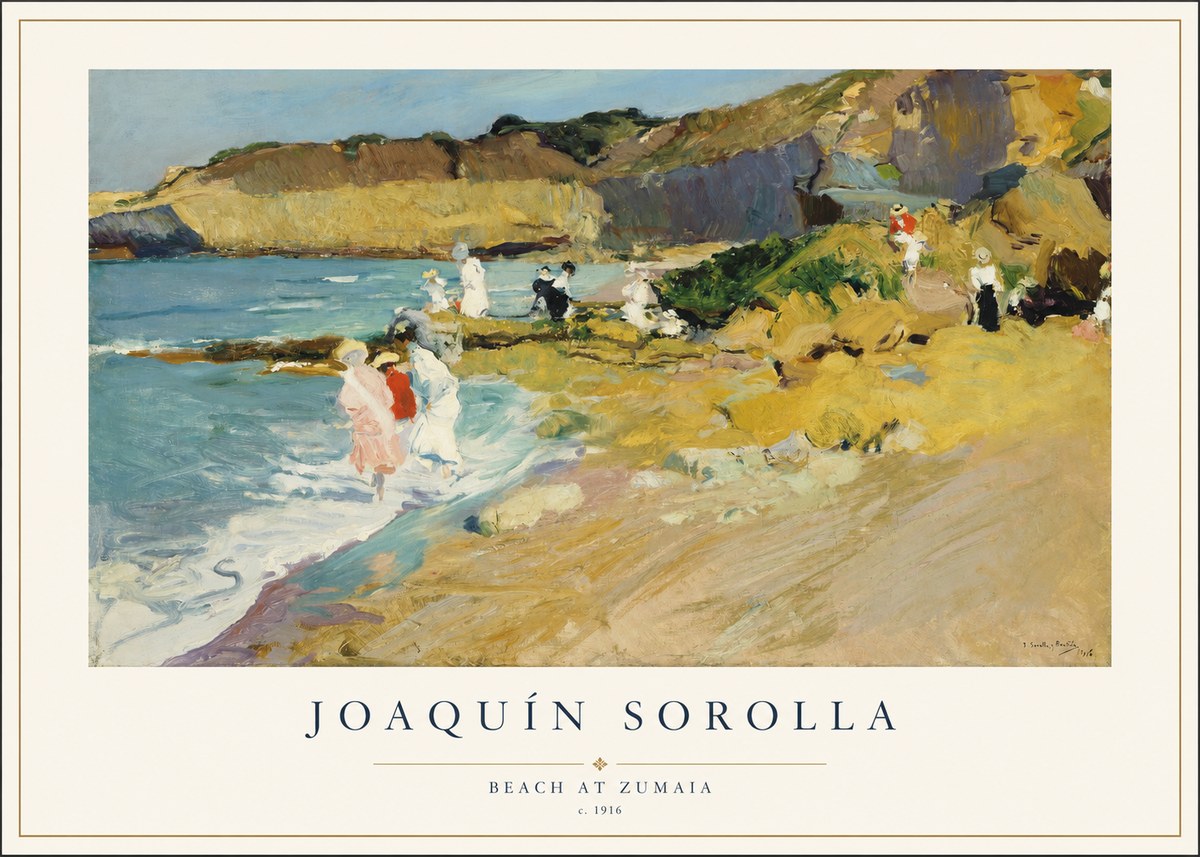 Sorolla Beach at Zumaia No1 - Poszter