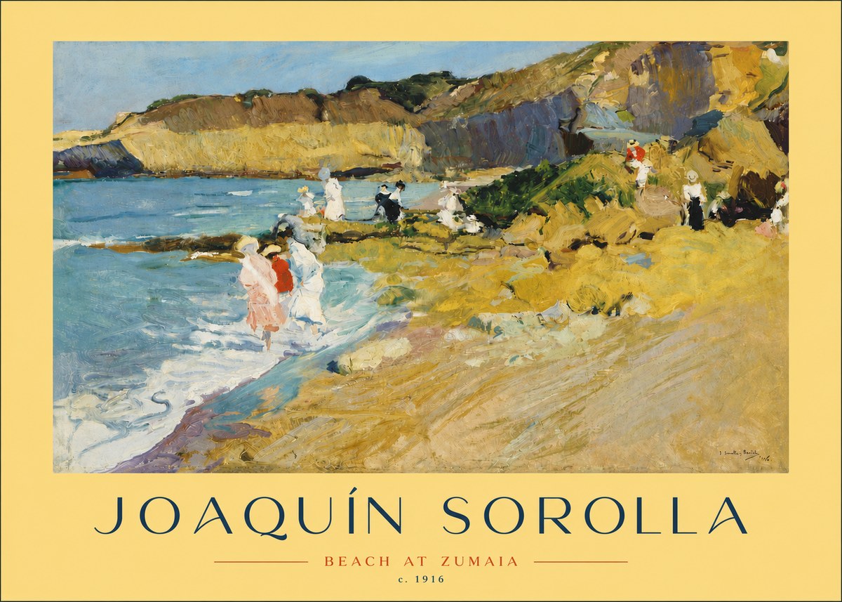Sorolla Beach at Zumaia No4 - Poszter