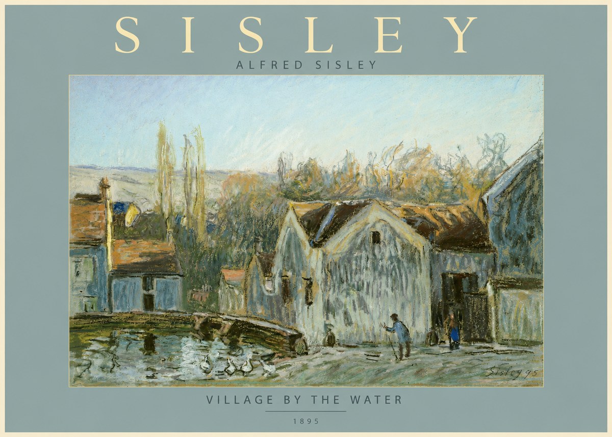 Sisley Village by the Water No2 - Poszter