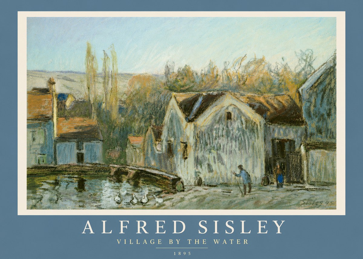 Sisley Village by the Water No4 - Poszter