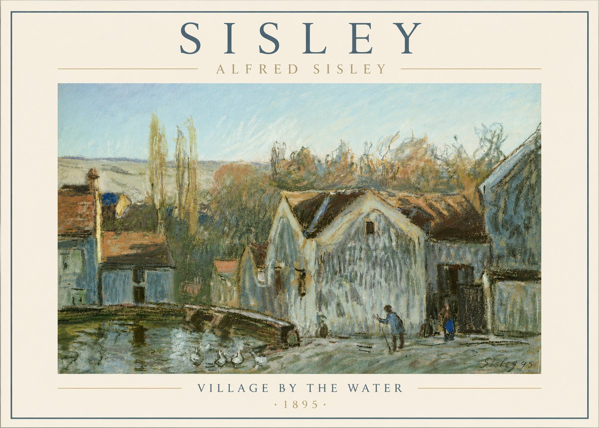 Sisley Village by the Water No6 - Poszter