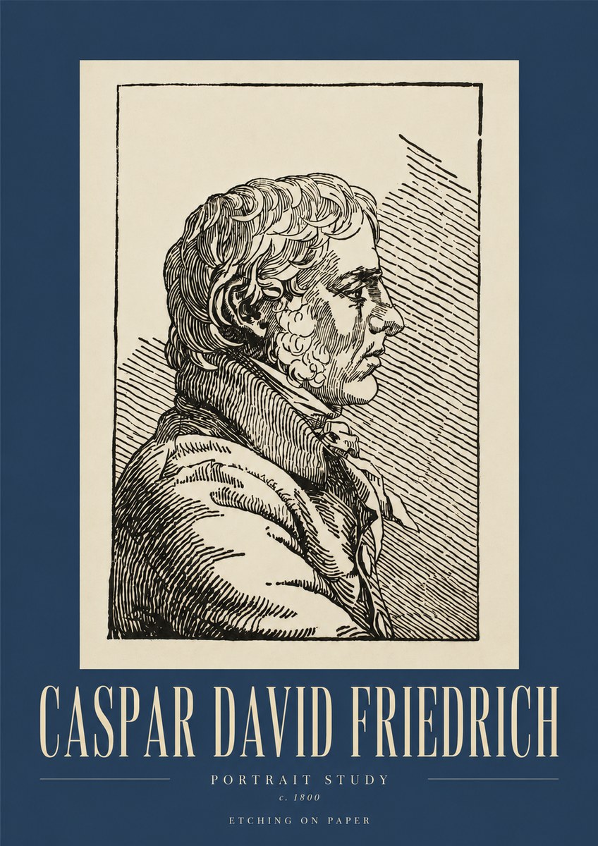 Caspar David Friedrich Portrait Study No3 - Poszter