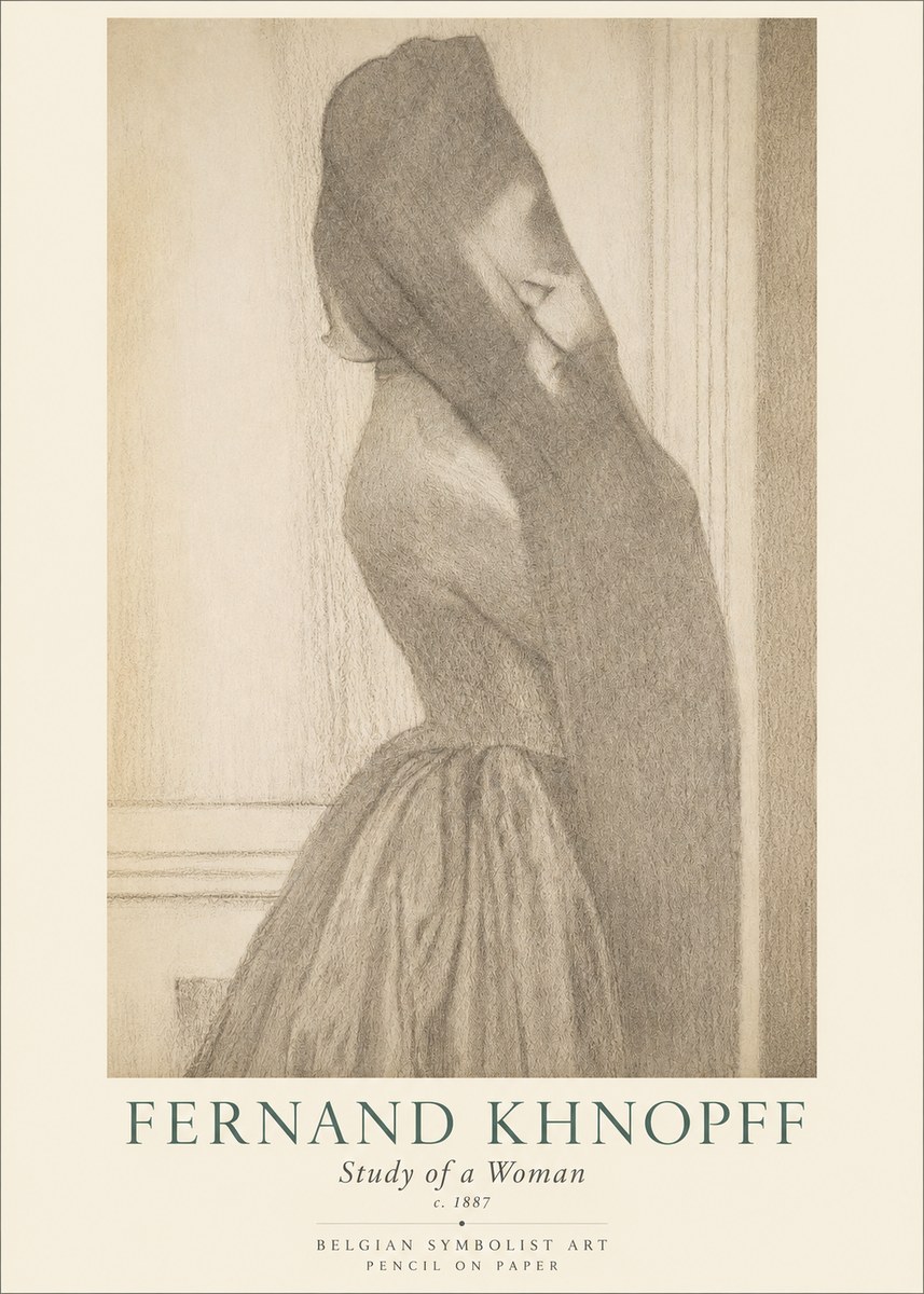 Fernand Khnopff Study of a Woman No1 - Poszter