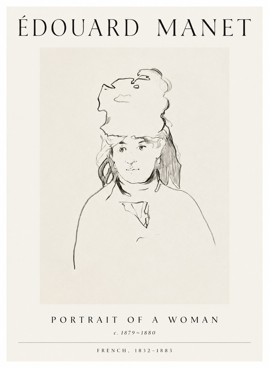 Édouard Manet Portrait of a Woman No1 - Poszter