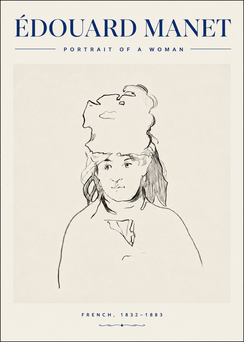 Édouard Manet Portrait of a Woman No4 - Poszter