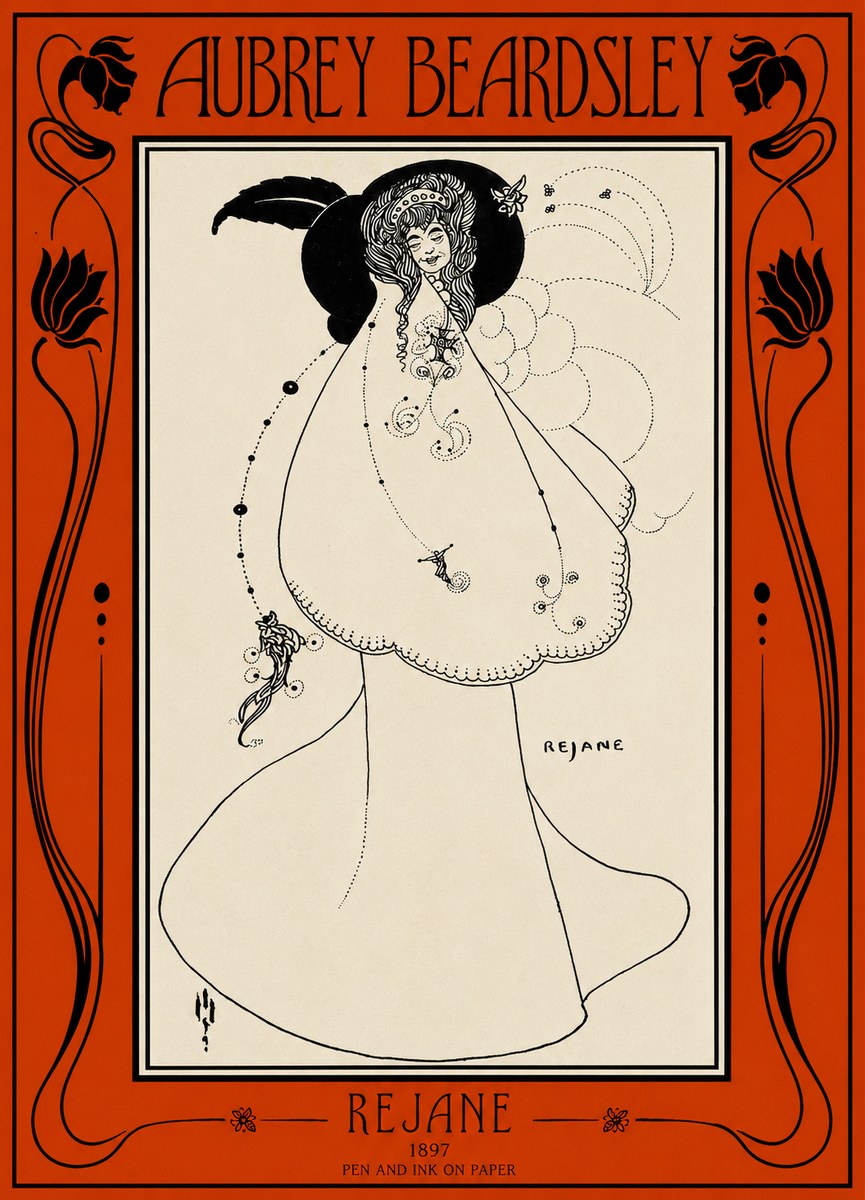 Aubrey Beardsley Rejane I No2 - Poszter